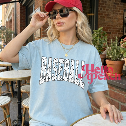 Polka Dots + Baseballl Tee or Sweatshirt