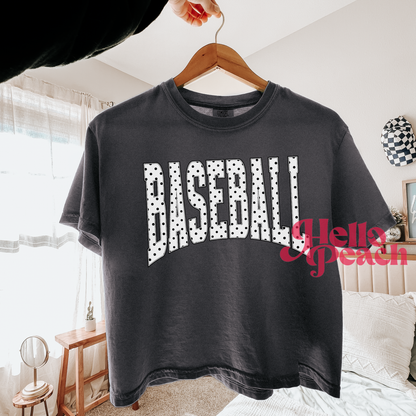 Polka Dots + Baseballl Tee or Sweatshirt