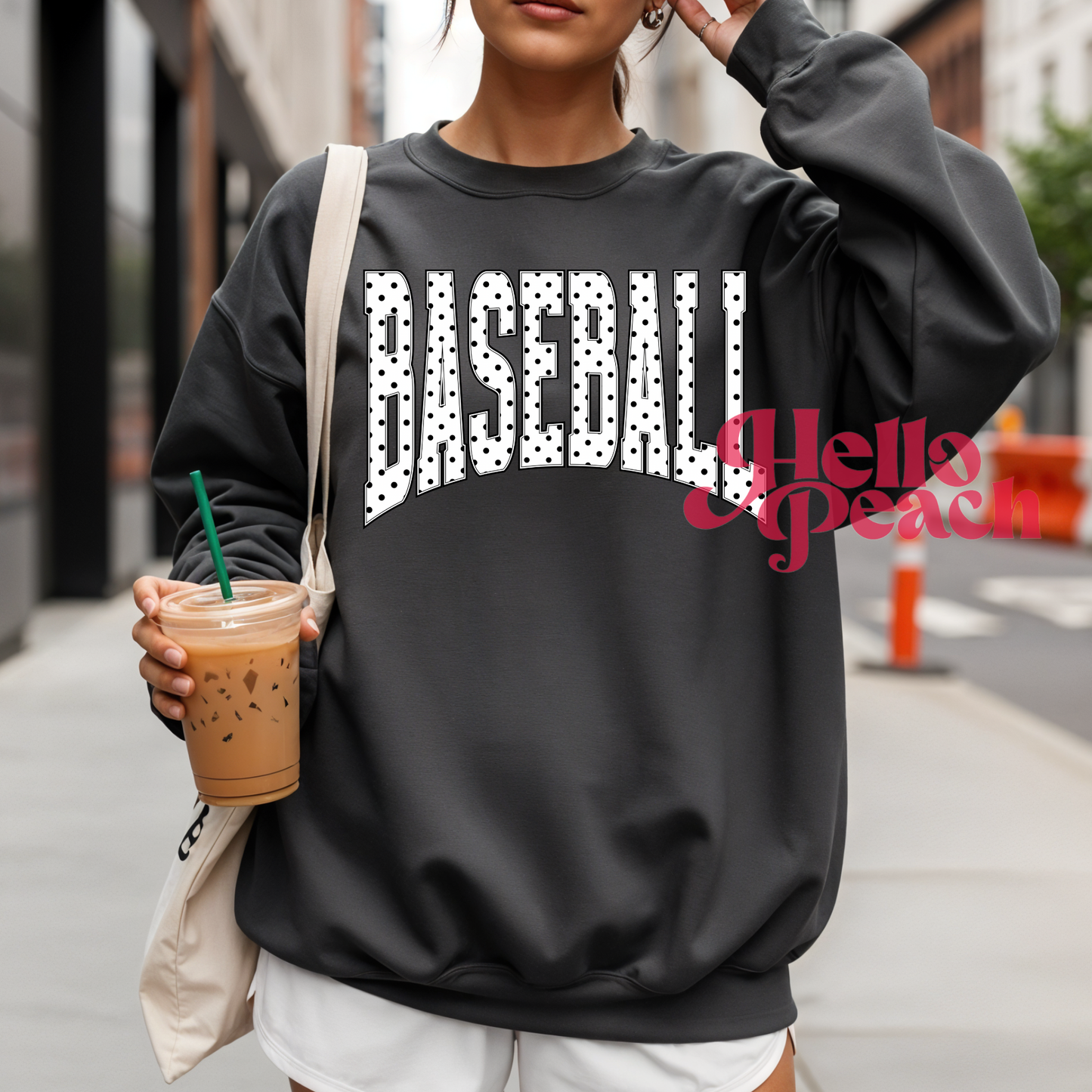 Polka Dots + Baseballl Tee or Sweatshirt