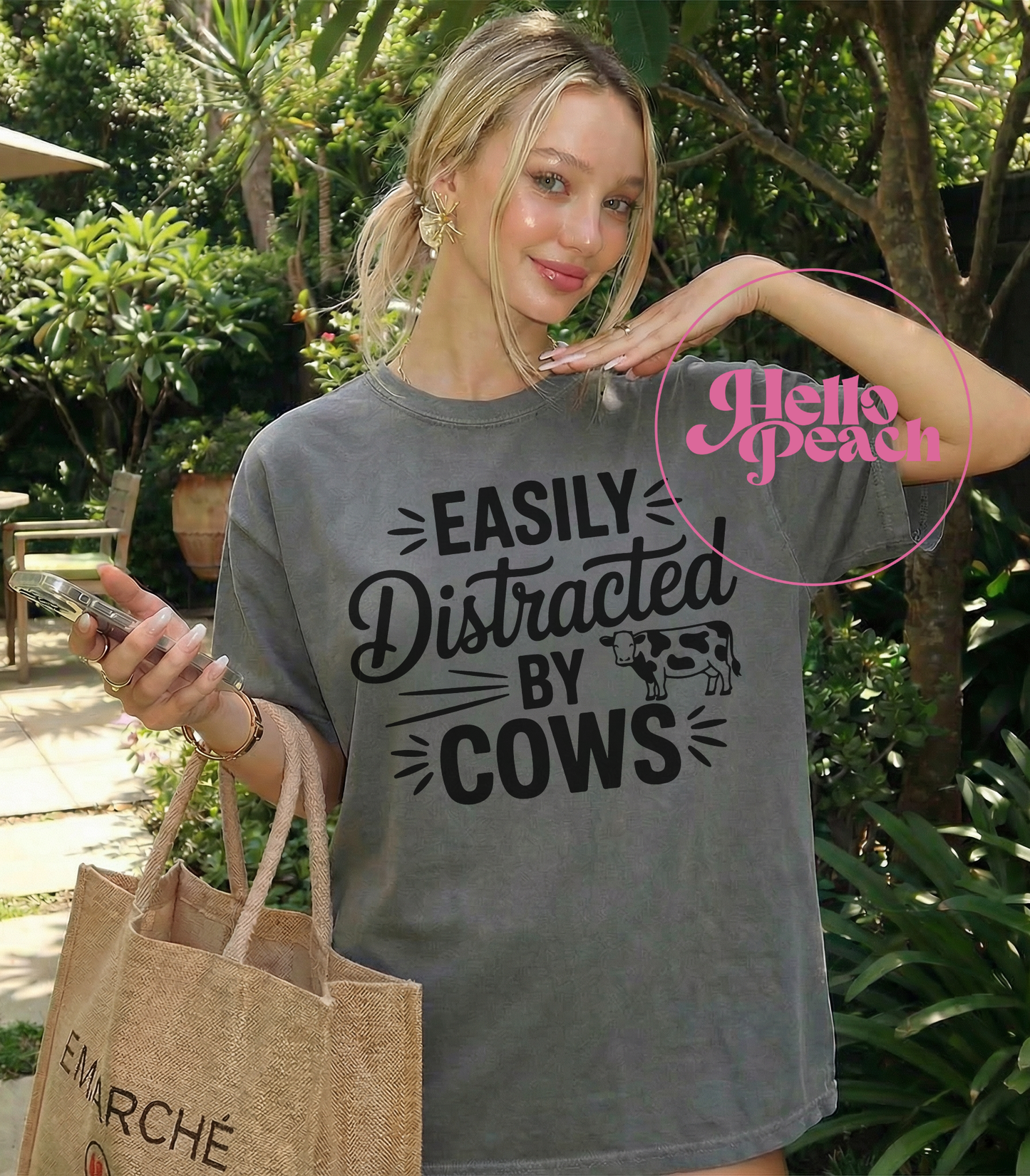 Easily Distracted By Cows Tee