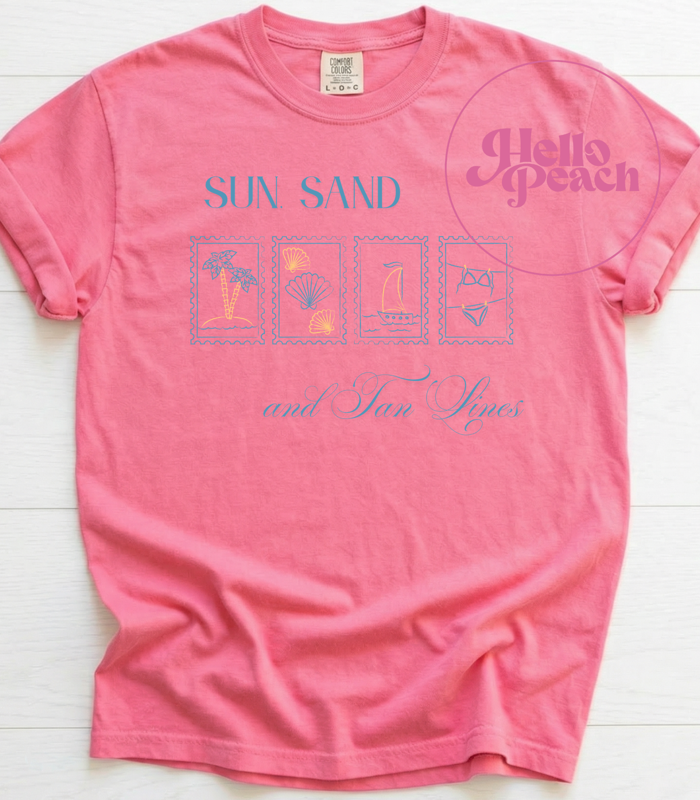 Sun Sand and Tan Lines Tee and Sweatshirt