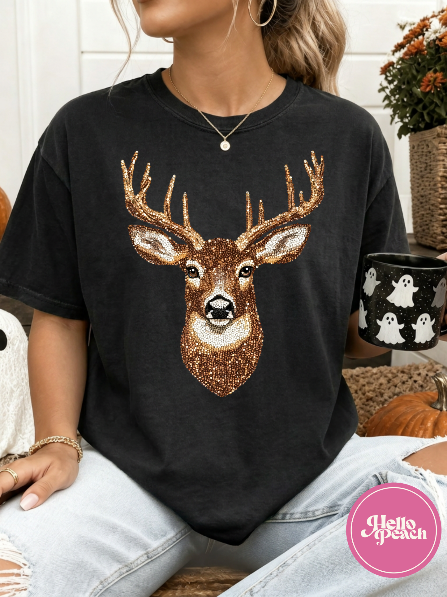 Faux Glitter Dear Tee