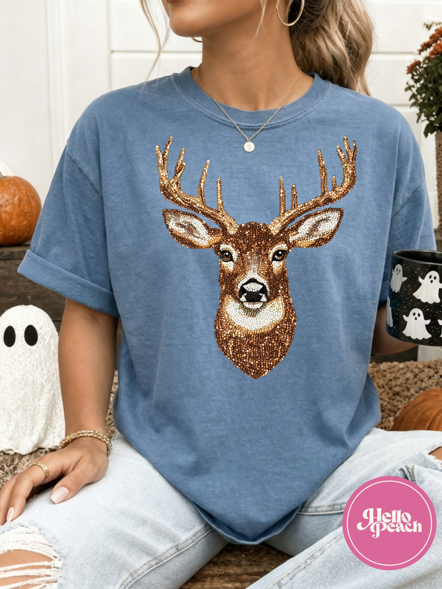 Faux Glitter Dear Tee