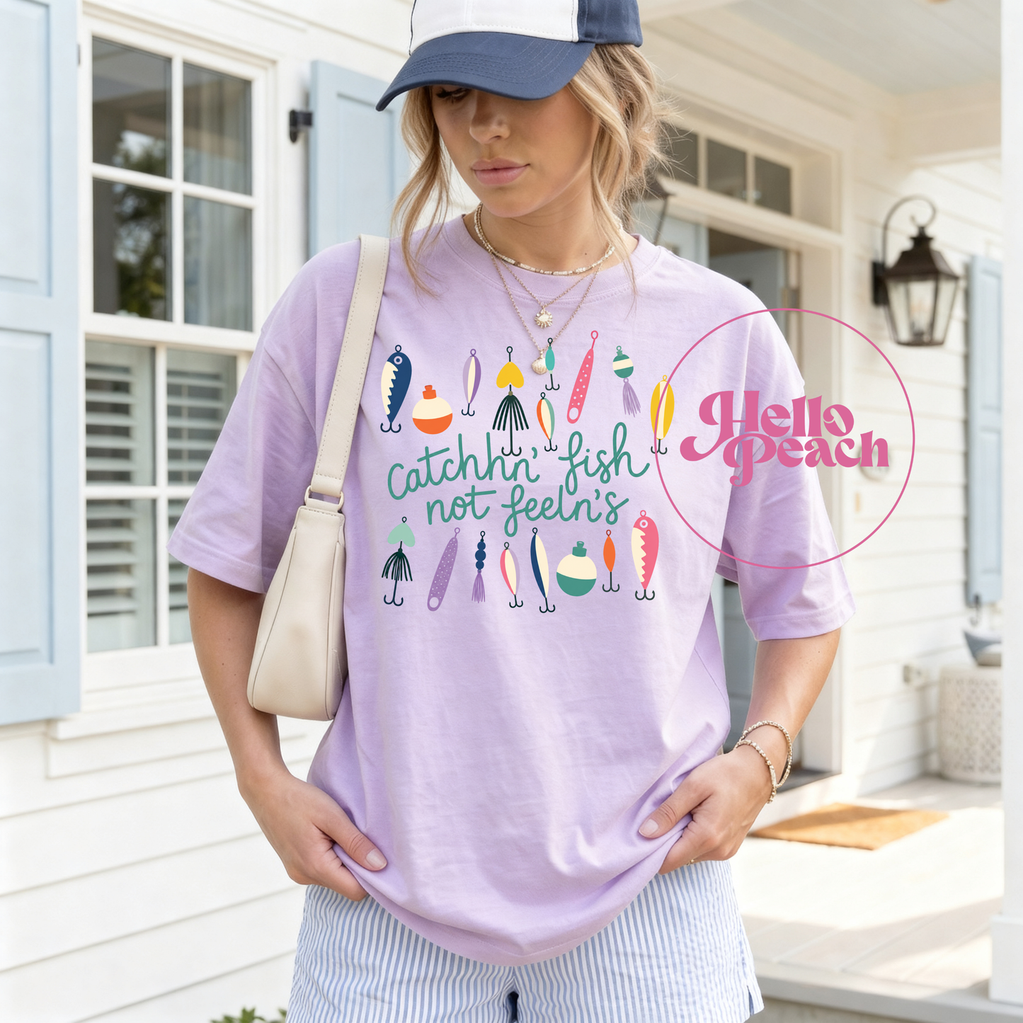 Catchin Fish Not Feelings Tee