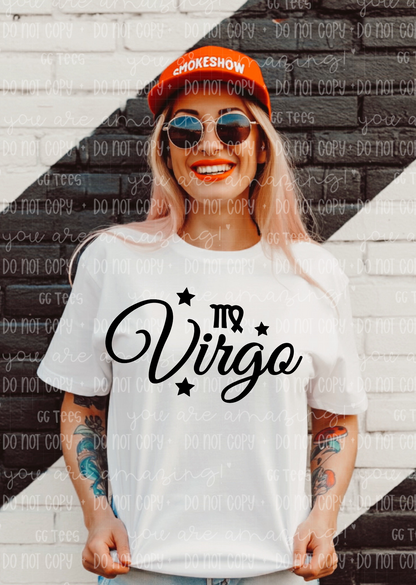 Virgo Zodiac Sign Tee