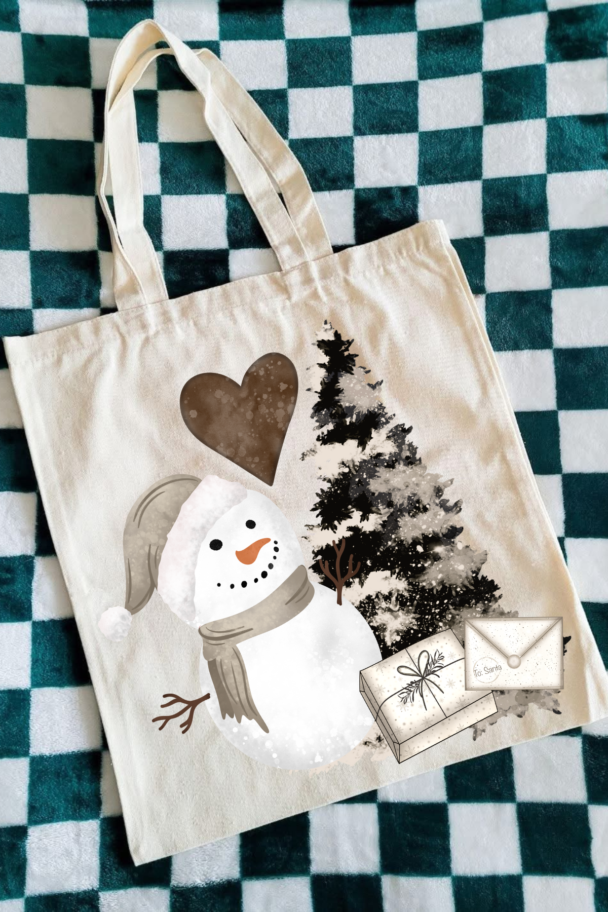 Watercolor Winter Tote Bag