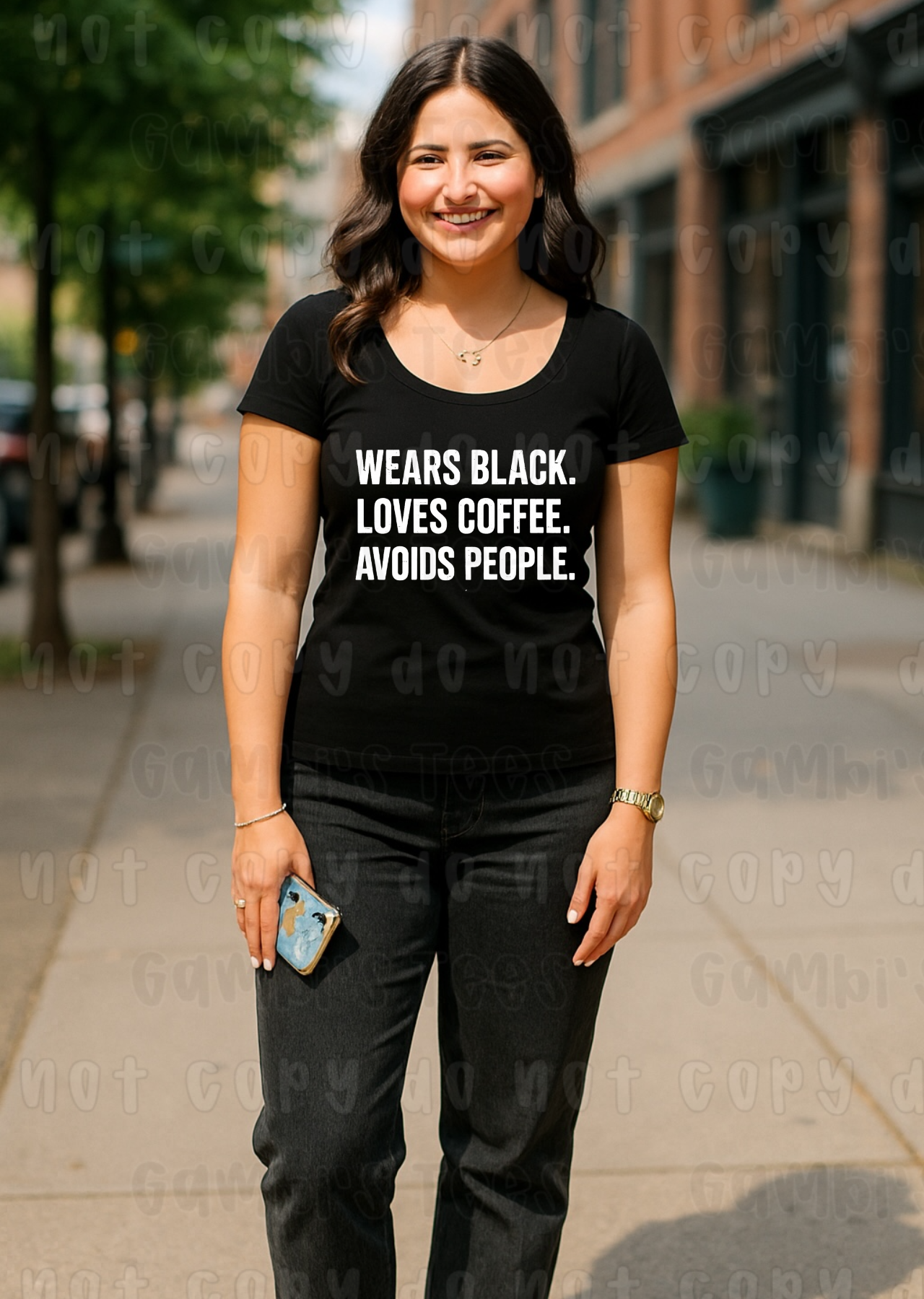 Wear Black Loves Coffee Tee
