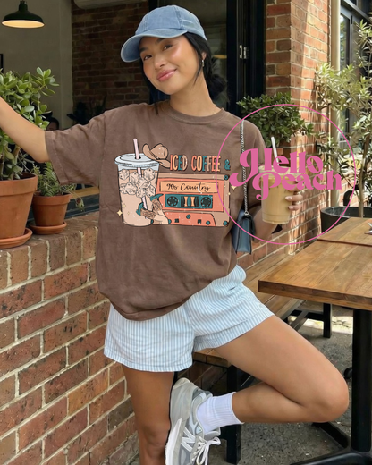 Iced Coffee and 90's Music Tee