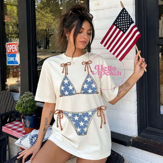 Star Biniki Cover up Tee