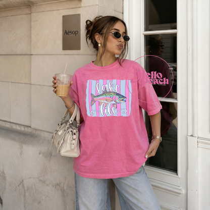 Glitter Lake Life Trout Tee