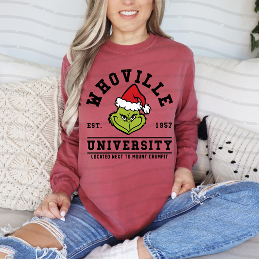 Whoville University Long Sleeve Tee