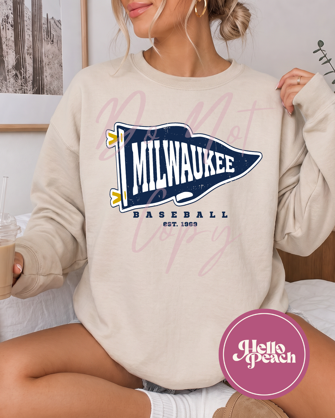 Milwaukee Baseball Pennant Crewneck