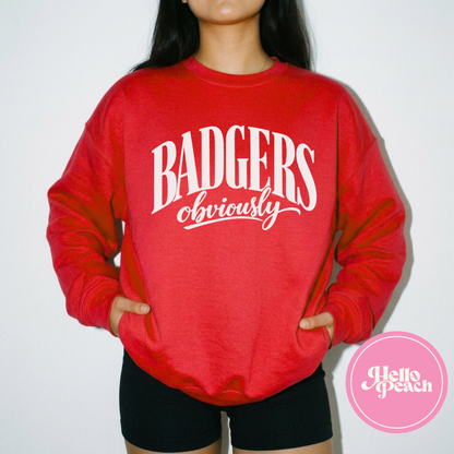 Badgers Obviously Crewneck