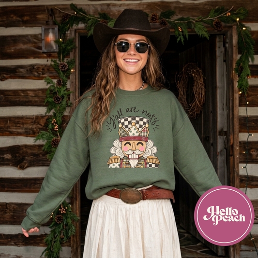 Y'all Are Nuts Crewneck