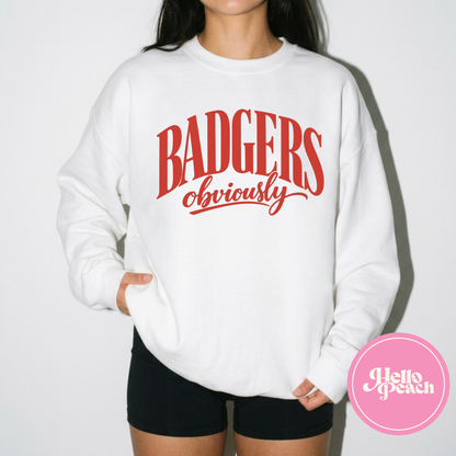 Badgers Obviously Crewneck