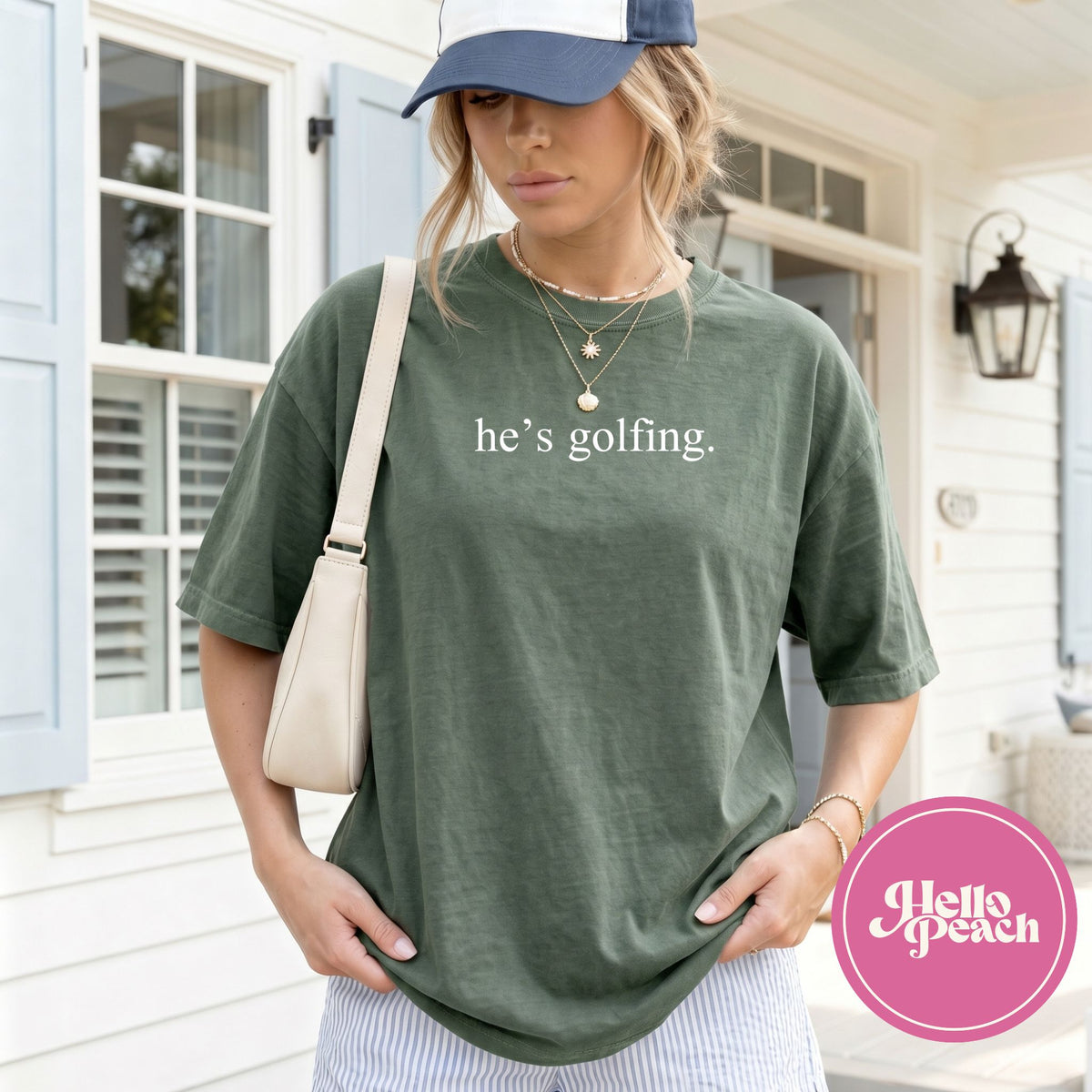 He's Golfing Tee