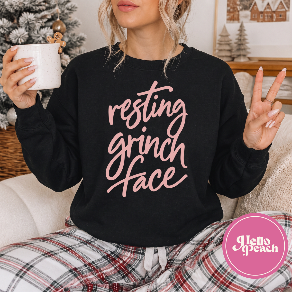Resting Grinch Face Crewneck
