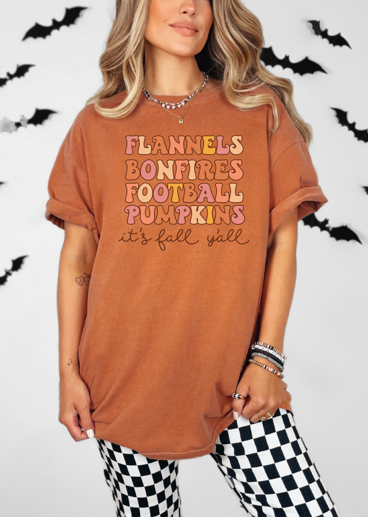 Bonfires, Flannels, Footballs Tee
