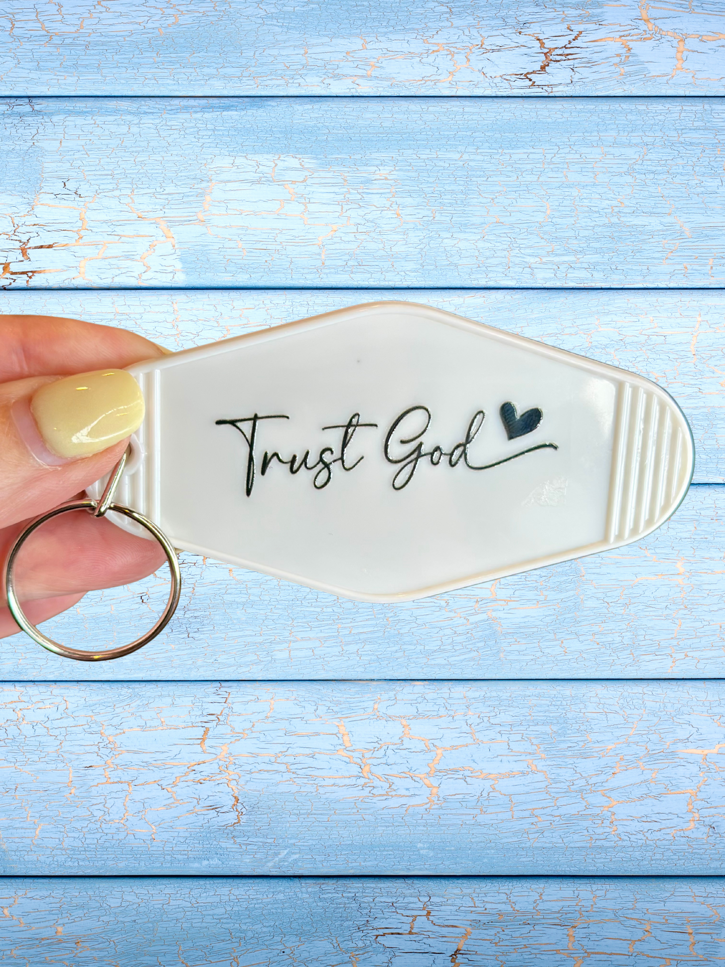 Trust God Keychain